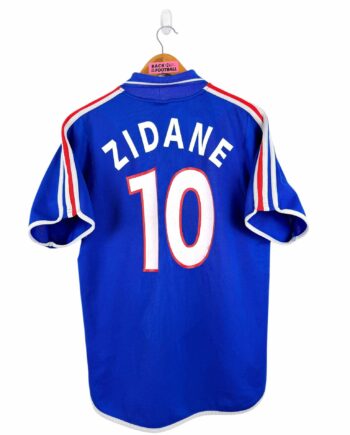 maillot vintage domicile équipe de France 2000 floqué Zidane #10