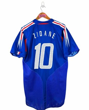 maillot vintage domicile équipe de France 2004 floqué Zidane #10