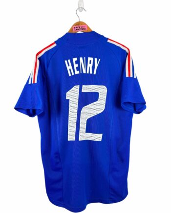 maillot vintage domicile équipe de France 2002 floqué Henry #12