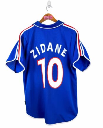 maillot vintage domicile équipe de France 2000 floqué Zidane #10