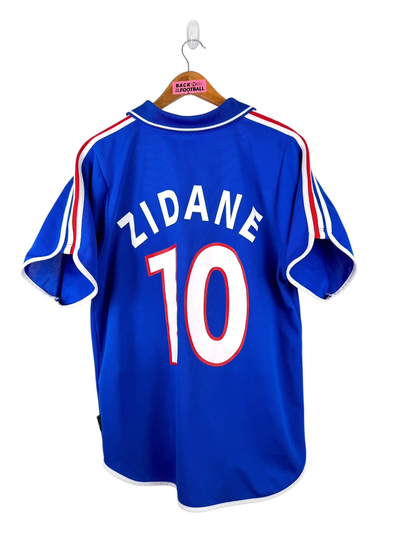 maillot vintage domicile équipe de France 2000 floqué Zidane #10