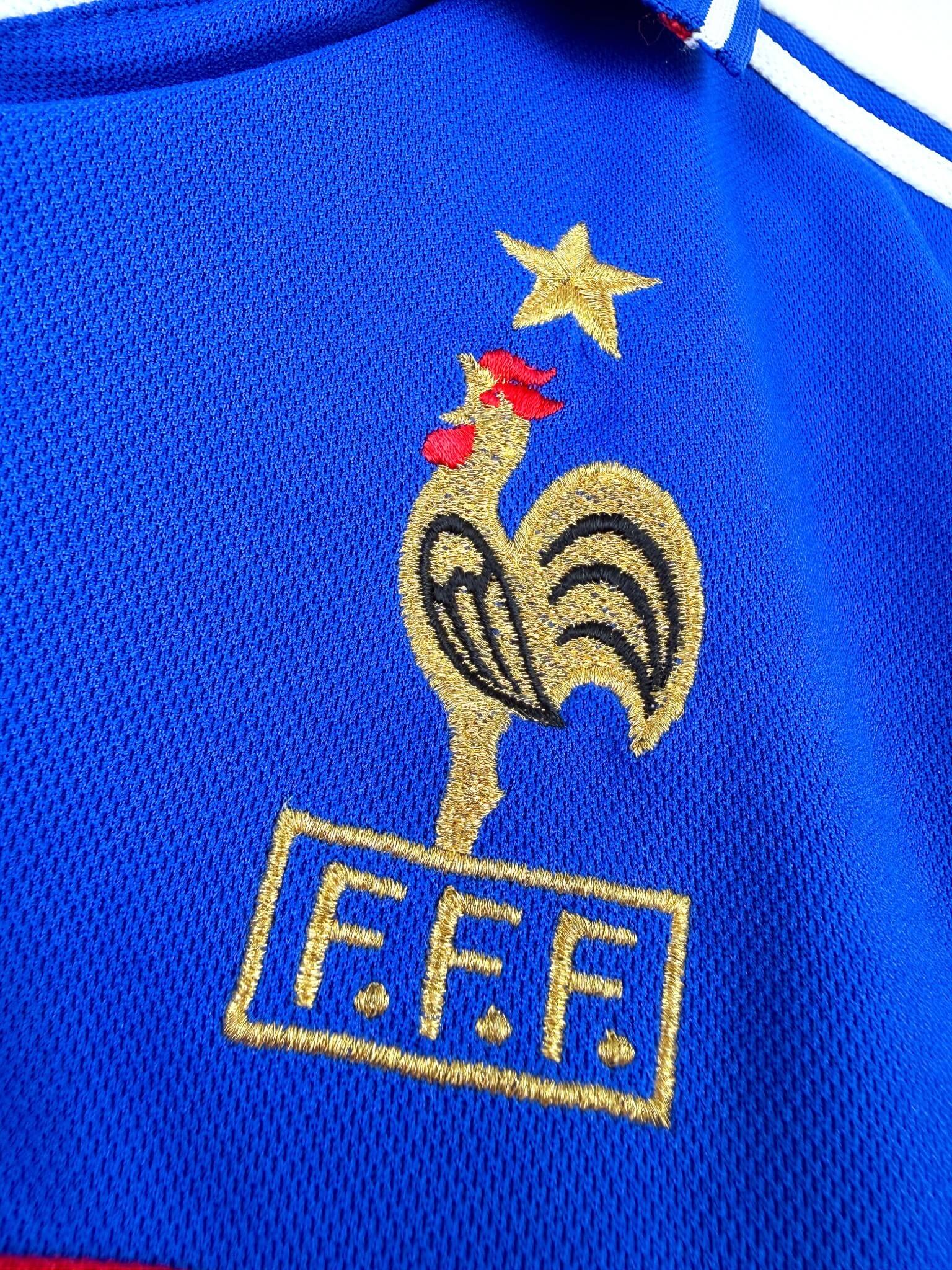 maillot vintage domicile équipe de France 2000 floqué Zidane #10