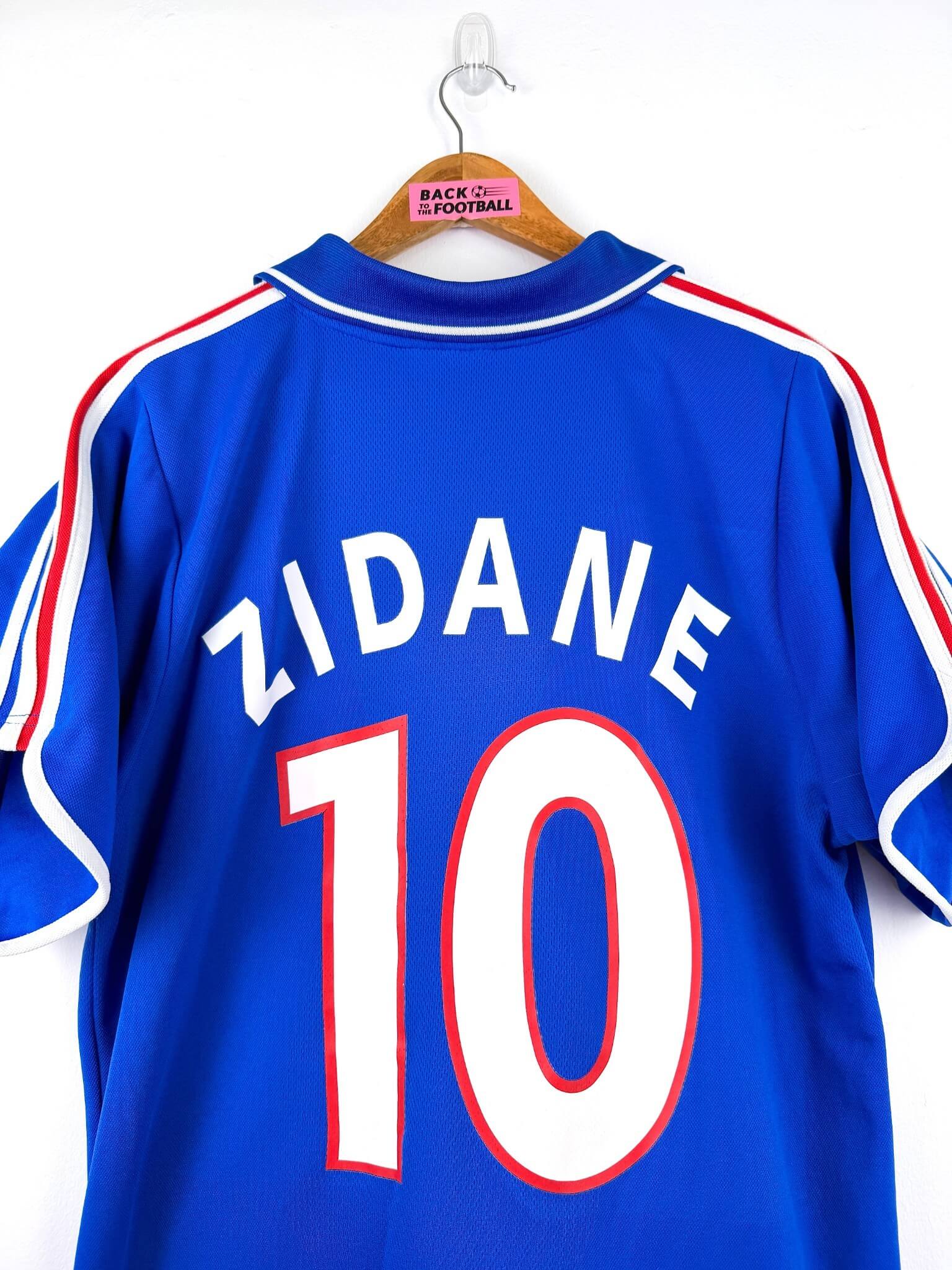 maillot vintage domicile équipe de France 2000 floqué Zidane #10