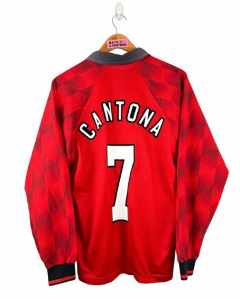 maillot vintage domicile Manchester United 1996/1998 manches longues floqué Cantona #7