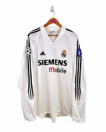 maillot vintage domicile Real Madrid 2004/2005 manches longues