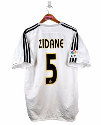 maillot vintage domicile Real Madrid 2003/2004 floqué Zidane #5