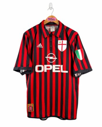 maillot vintage domicile AC Milan 1999/2000 centenaire
