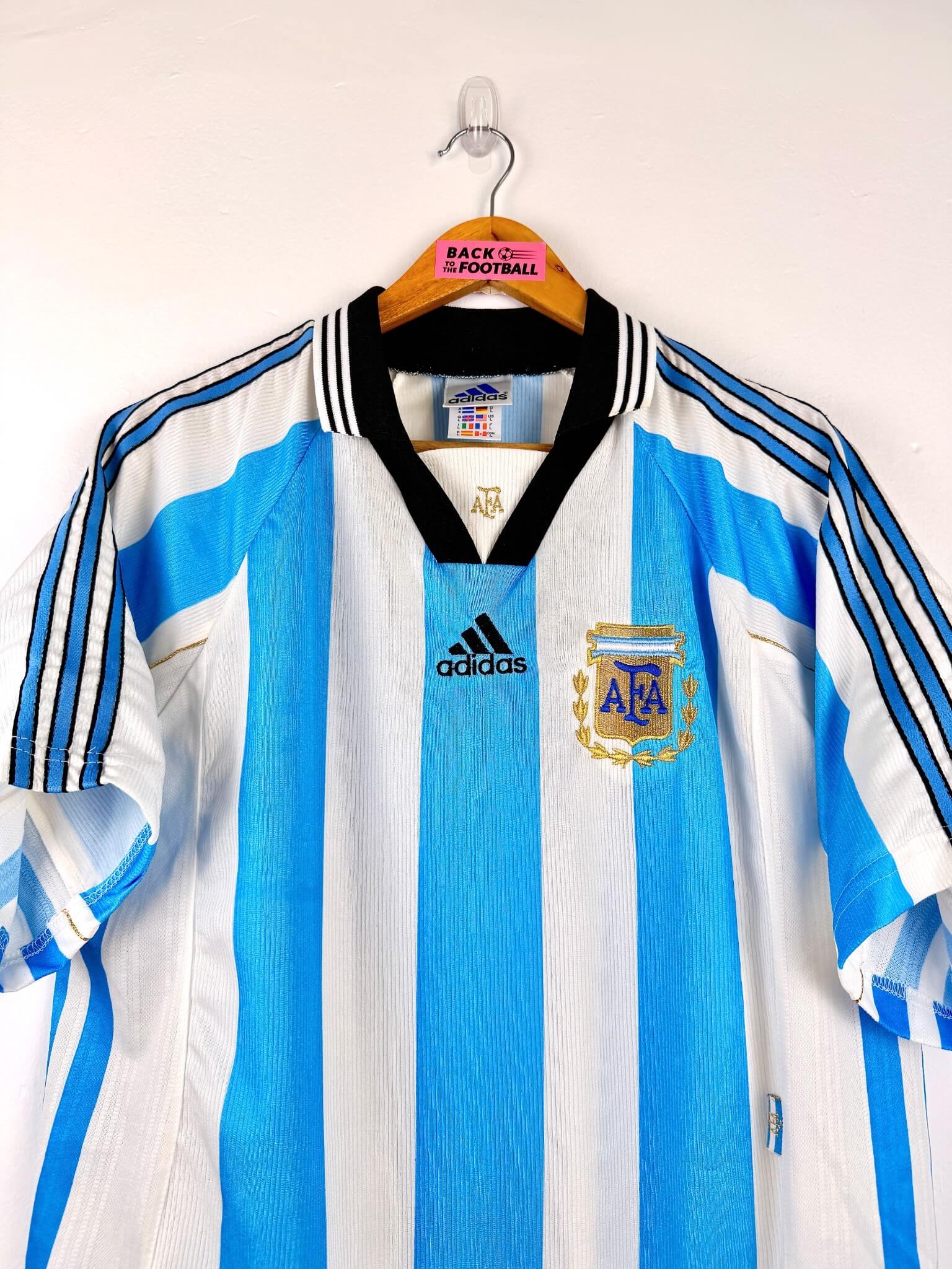 maillot vintage domicile Argentine 1998