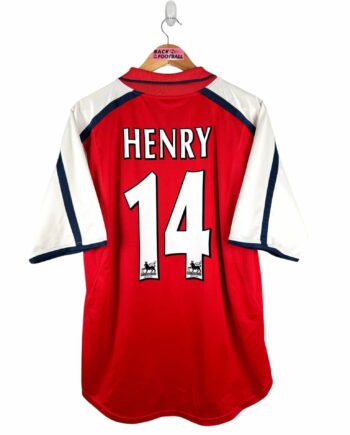 maillot vintage domicile Arsenal 2000/2002 floqué Henry #14