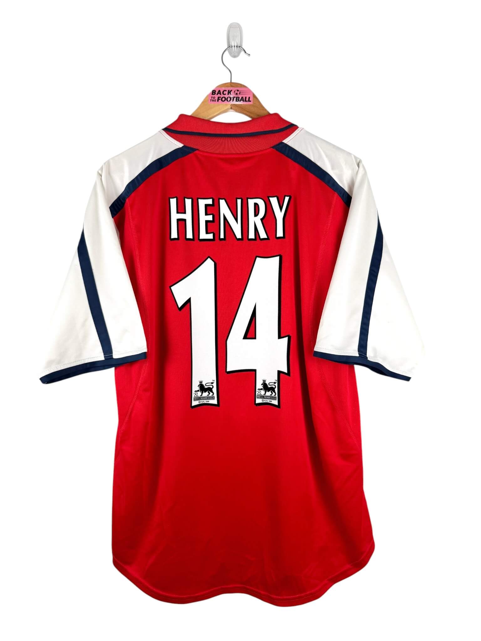 maillot vintage domicile Arsenal 2000/2002 floqué Henry #14
