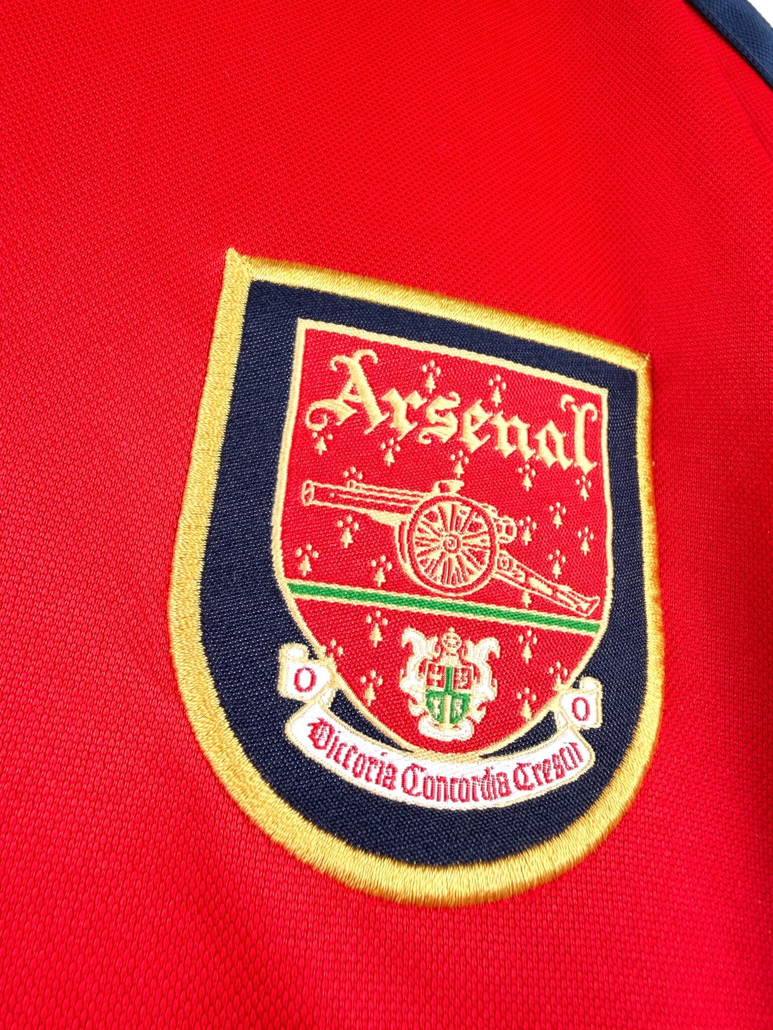 maillot vintage domicile Arsenal 2000/2002 floqué Henry #14