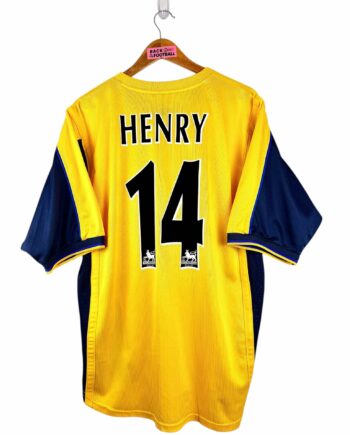 maillot vintage extérieur Arsenal 1999/2001 floqué Henry #14