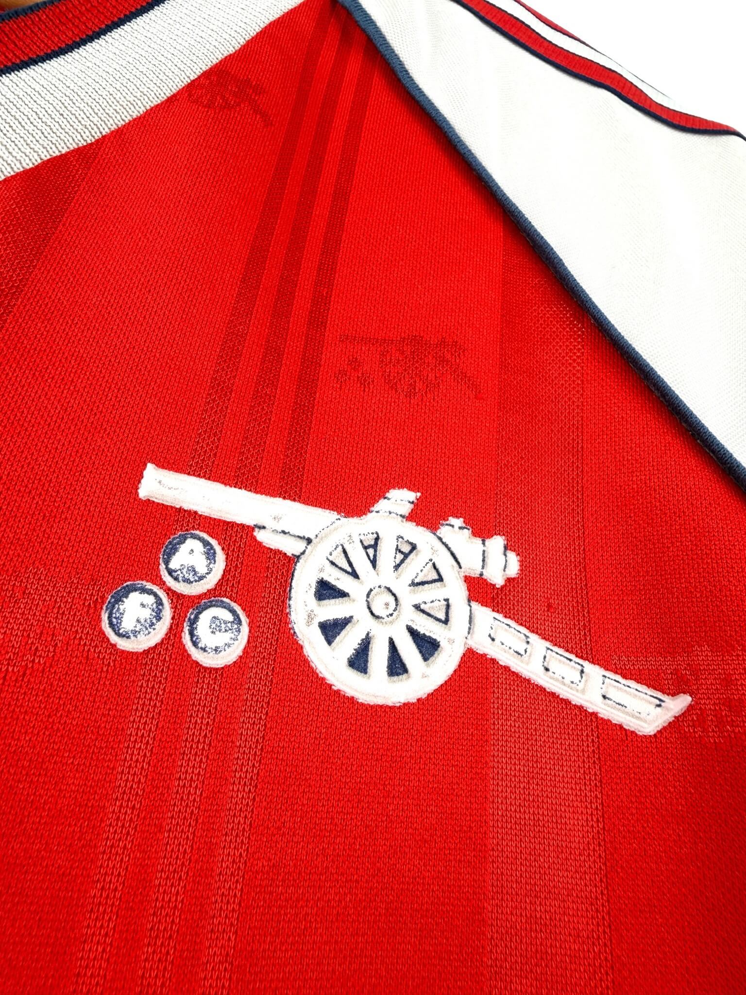 maillot vintage domicile Arsenal 1988/1990