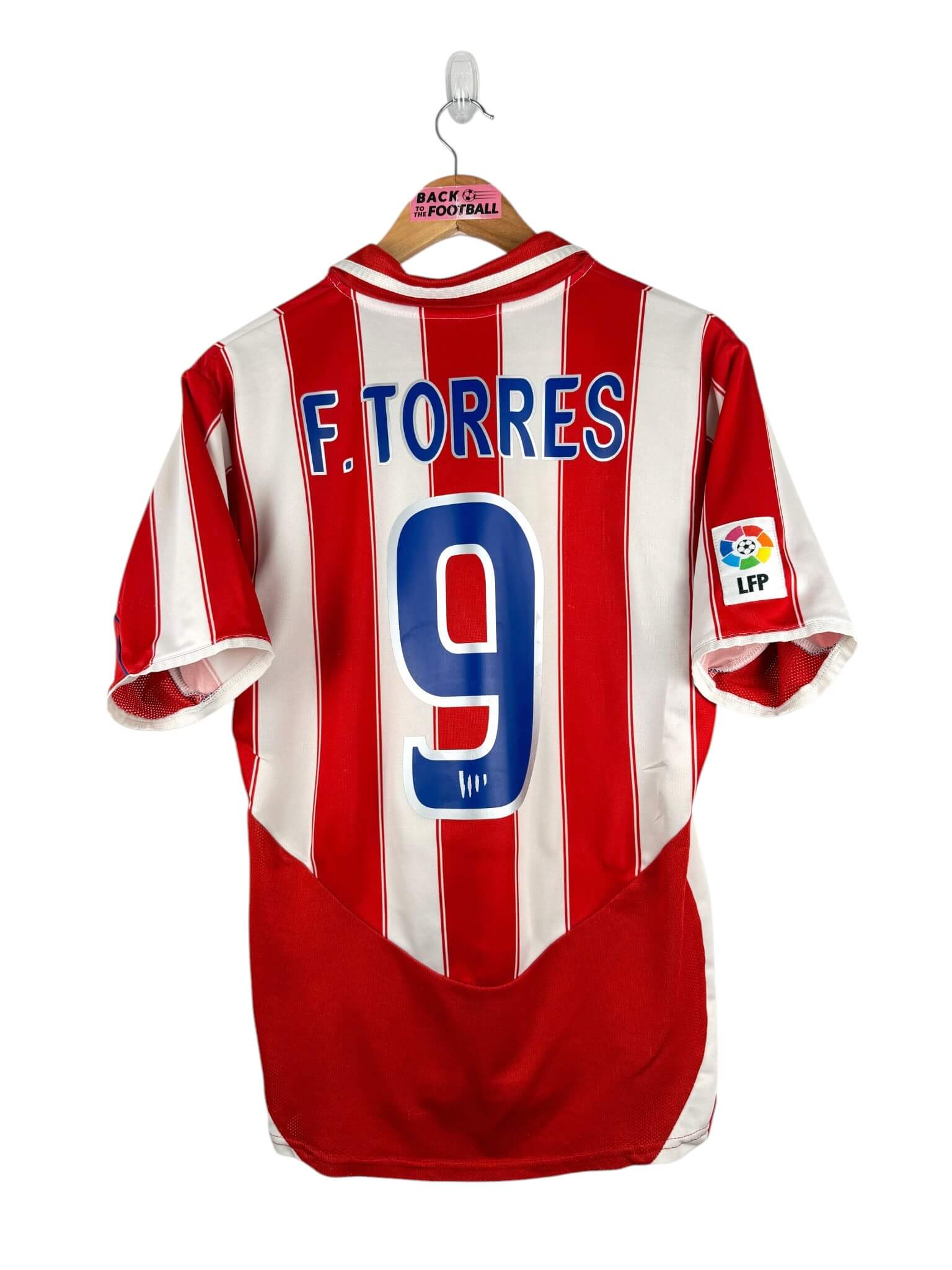 maillot vintage domicile Atlético Madrid 2003/2004 floqué Torres #9