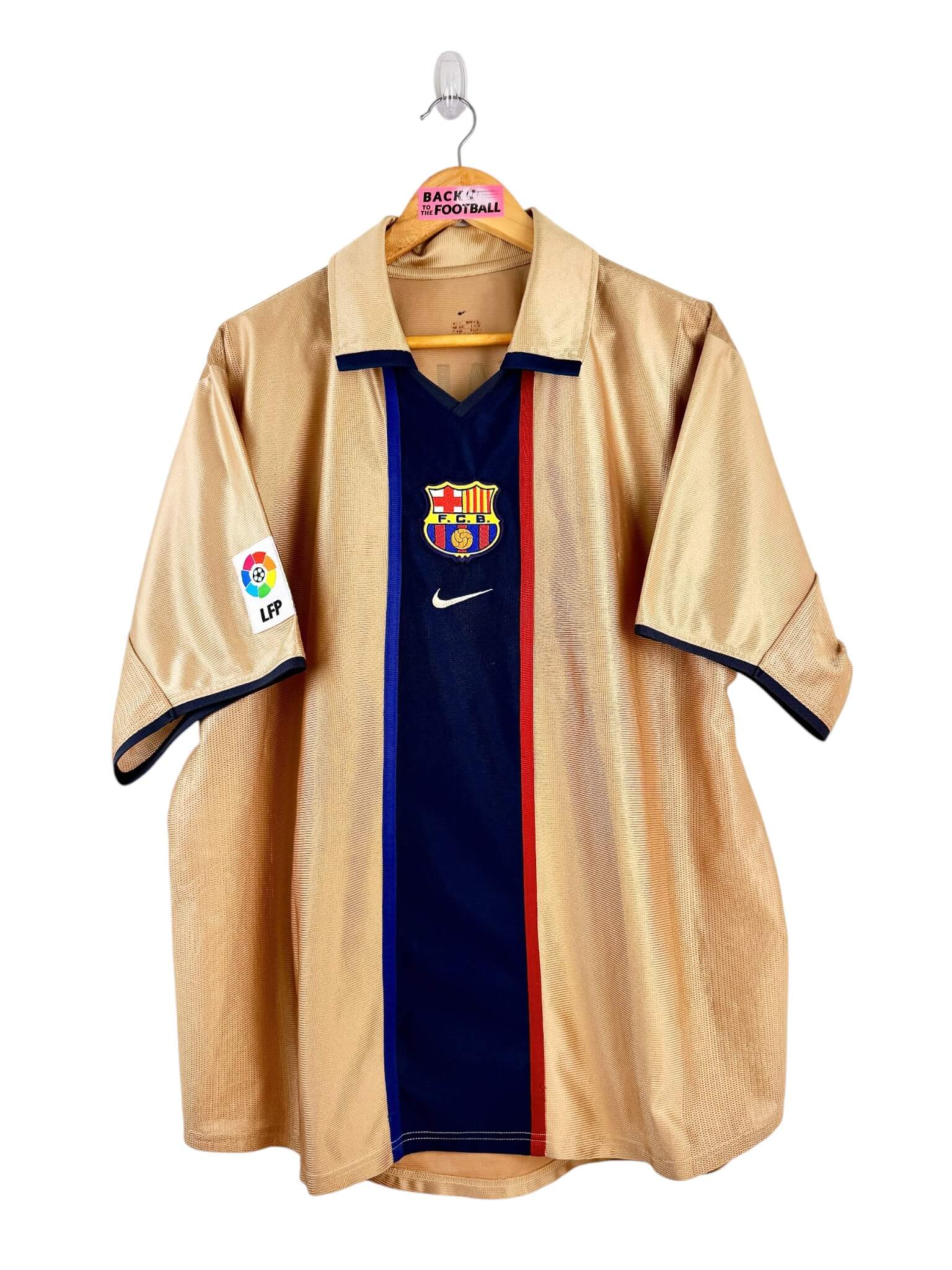 maillot vintage extérieur Barcelone 2001/2003 floqué Rivaldo #10