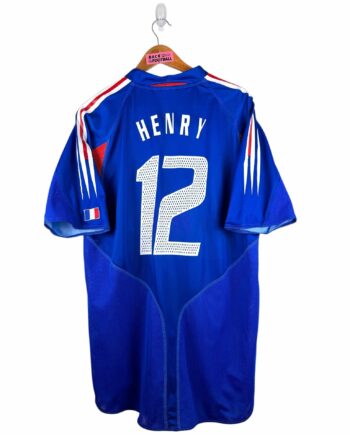 maillot vintage domicile équipe de France 2004 floqué Henry #12