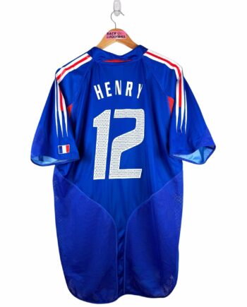 maillot vintage domicile équipe de France 2004 floqué Henry #12