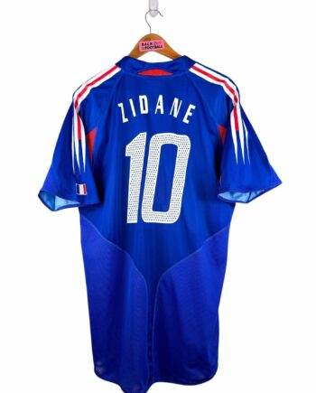 maillot vintage domicile équipe de France 2004 floqué Zidane #10