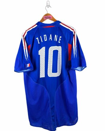 maillot vintage domicile équipe de France 2004 floqué Zidane #10