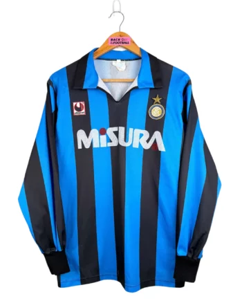 maillot vintage domicile Inter Milan 1989/1990 manches longues