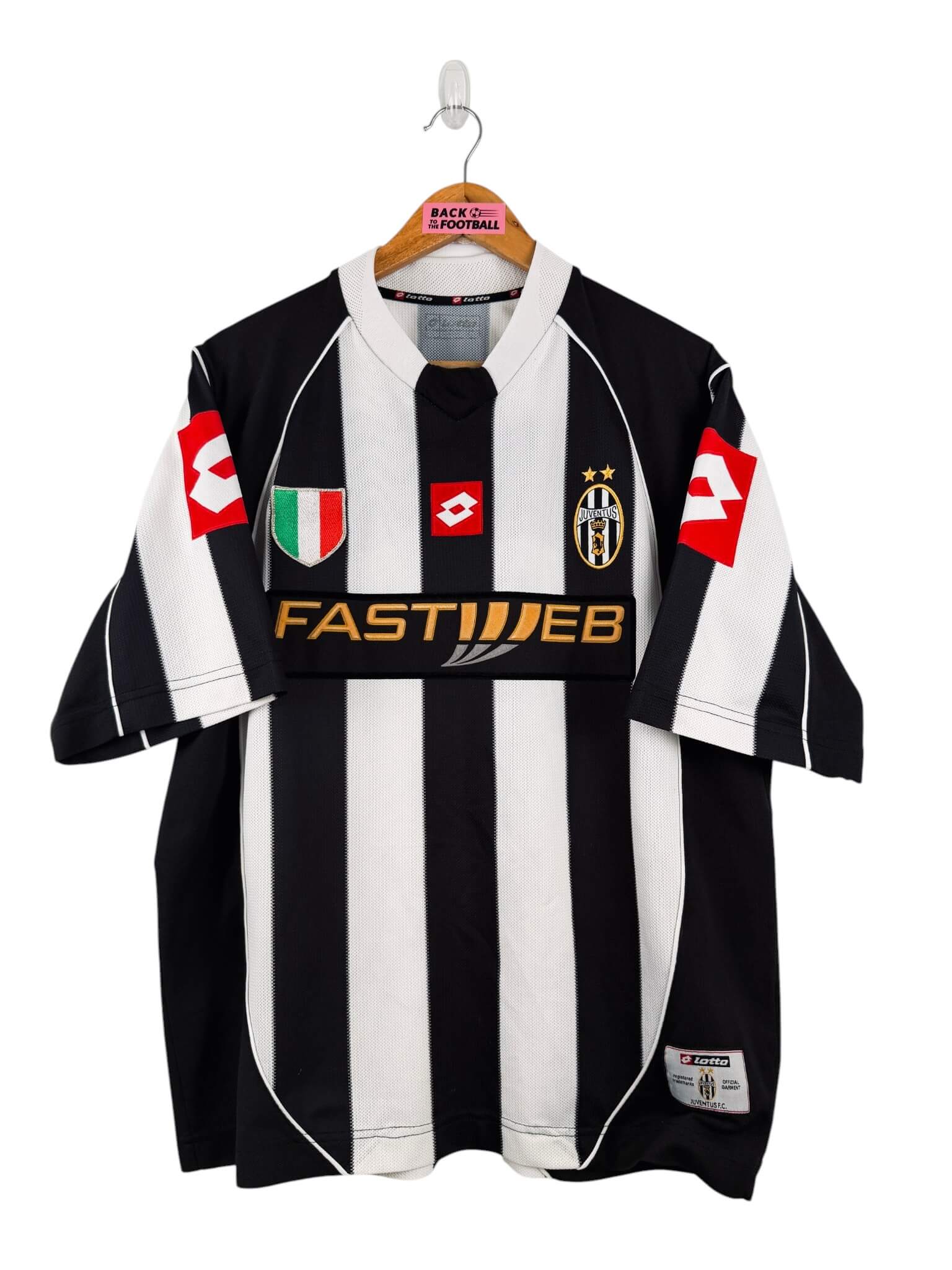 maillot vintage domicile Juventus 2002/2003 floqué Trezeguet #17