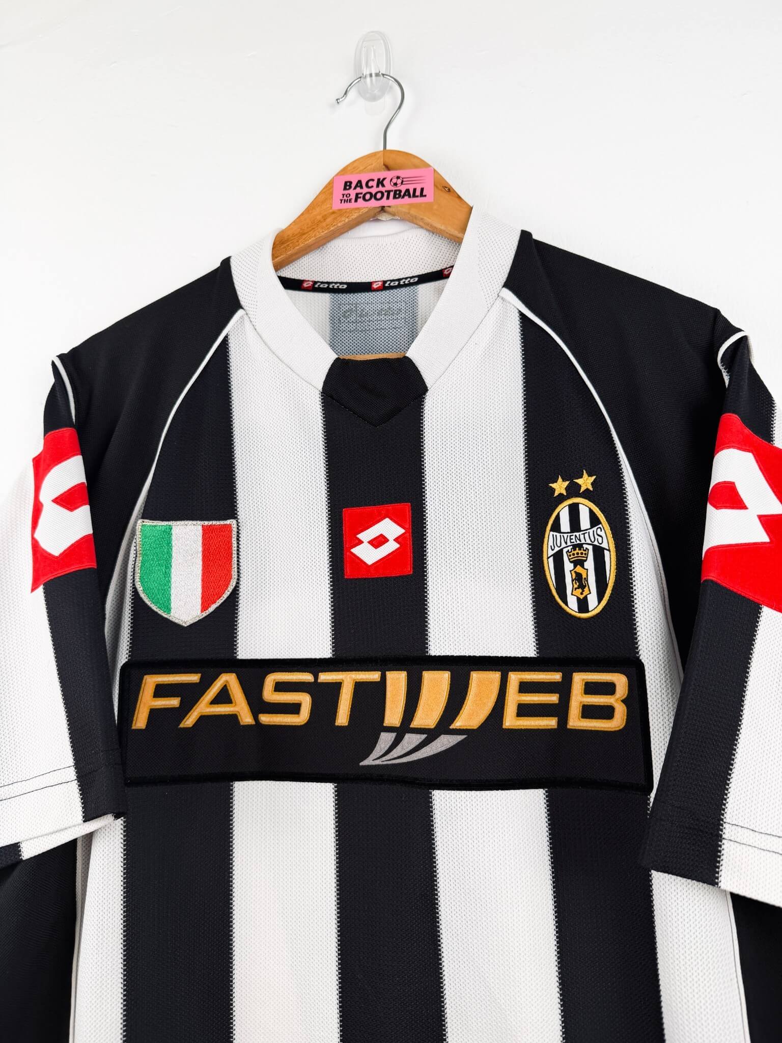 maillot vintage domicile Juventus 2002/2003 floqué Trezeguet #17