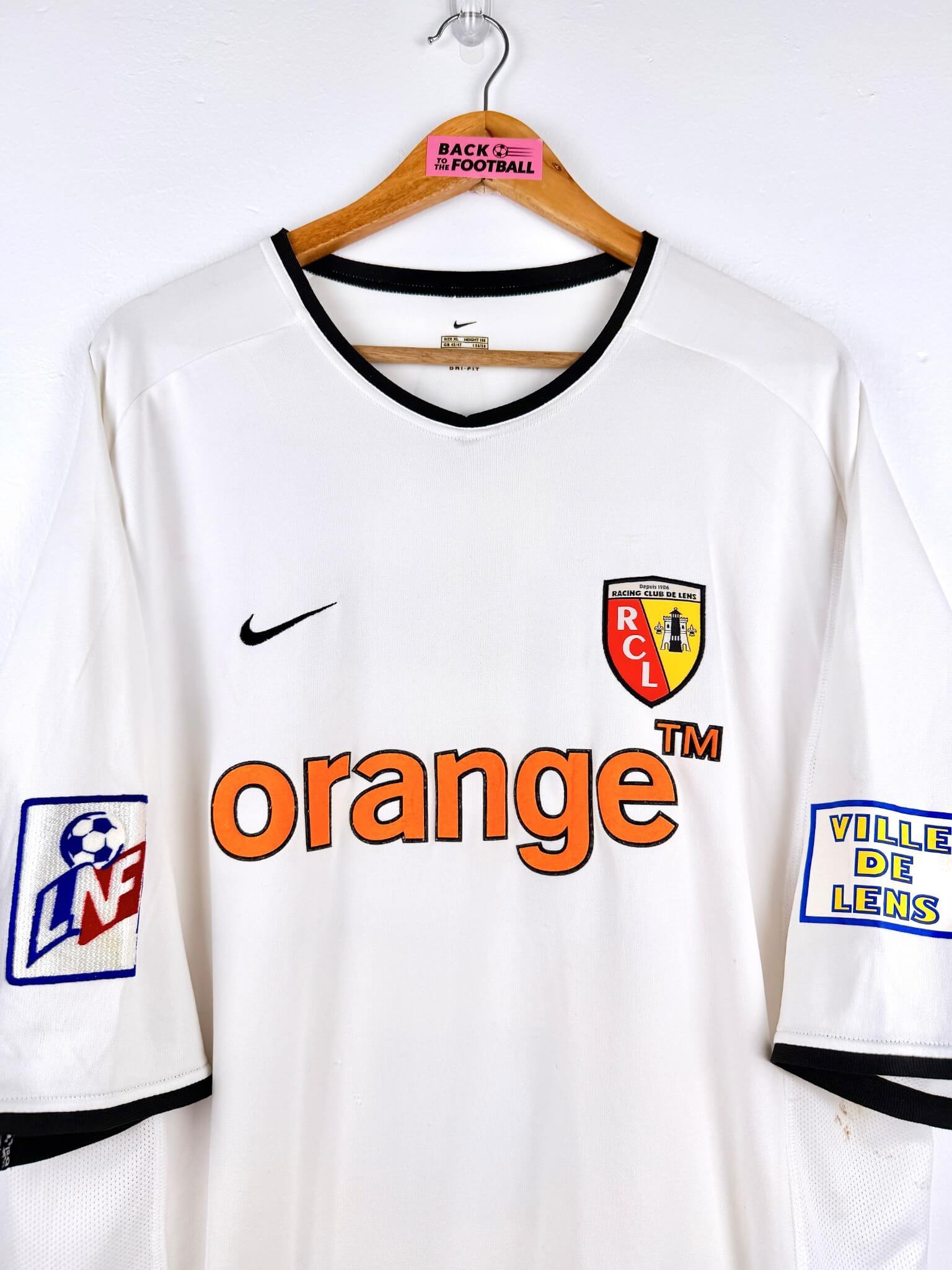 maillot vintage third RC Lens 2001/2002 préparé (match issue) ou porté (match worn) par Diouf #11