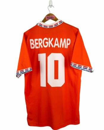 maillot vintage domicile Pays-Bas 1996 floqué Bergkamp #10