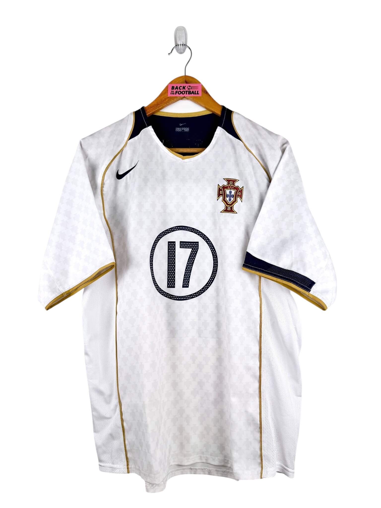 maillot vintage extérieur Portugal 2004 floqué C. Ronaldo #17