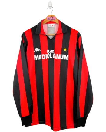 maillot vintage domicile AC Milan 1987/1988 manches longues