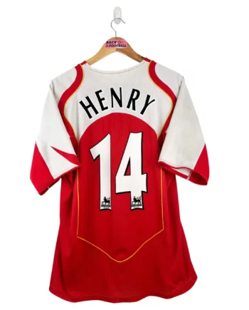 maillot vintage domicile Arsenal 2004/2005 floqué Henry #14