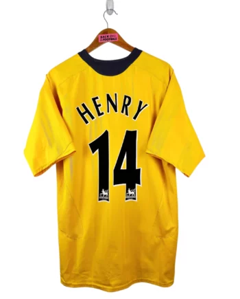 maillot vintage extérieur Arsenal 2005/2006 floqué Henry #14