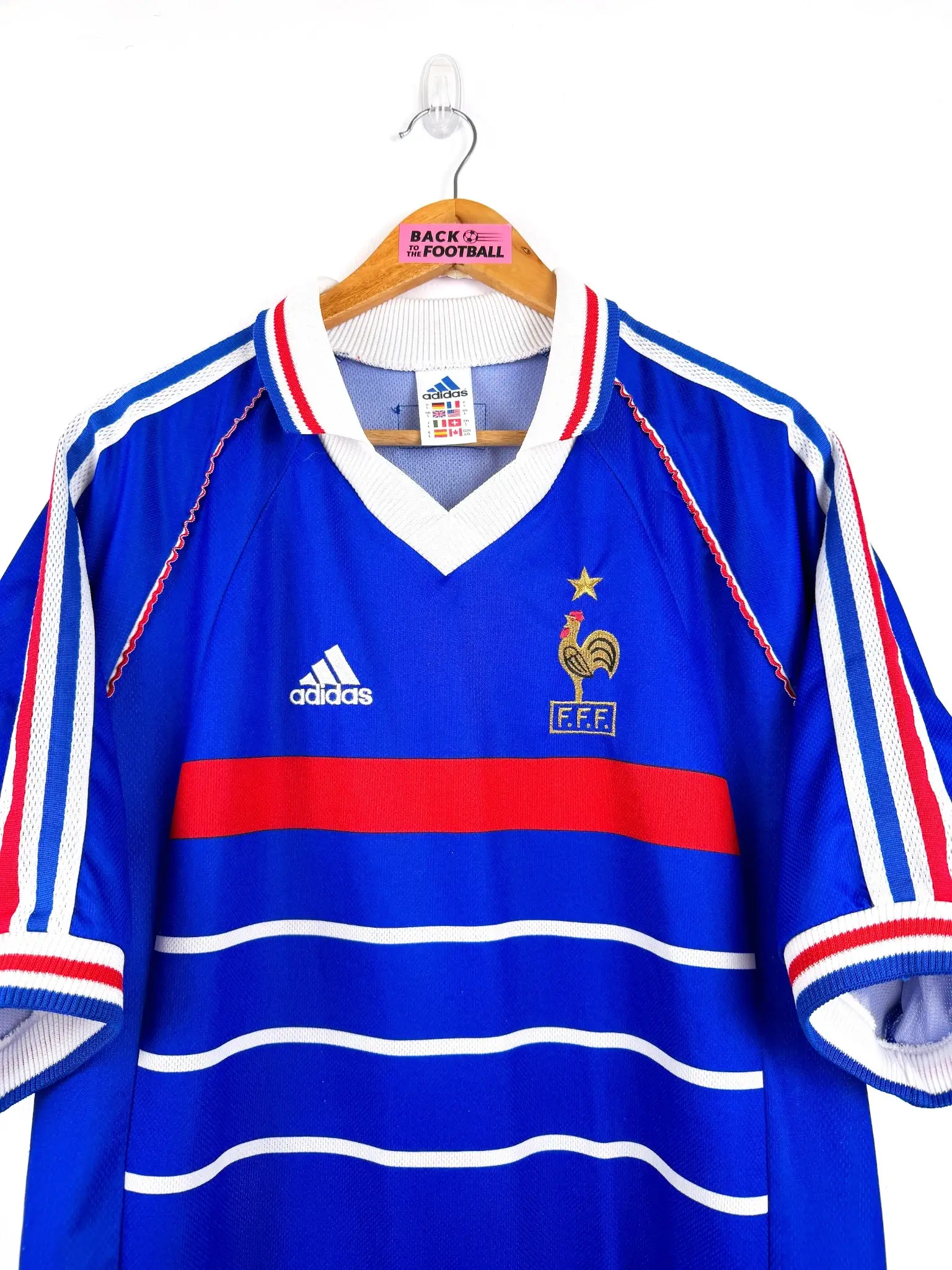 maillot vintage domicile équipe de France 1998