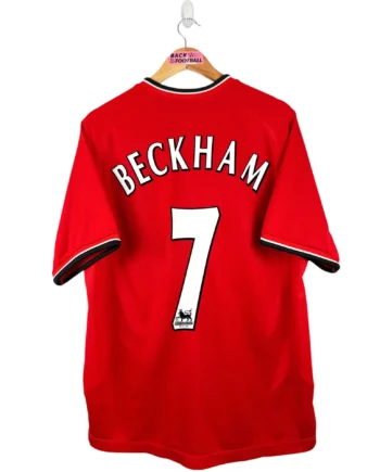 maillot vintage domicile Manchester United 2000/2002 floqué Beckham #7
