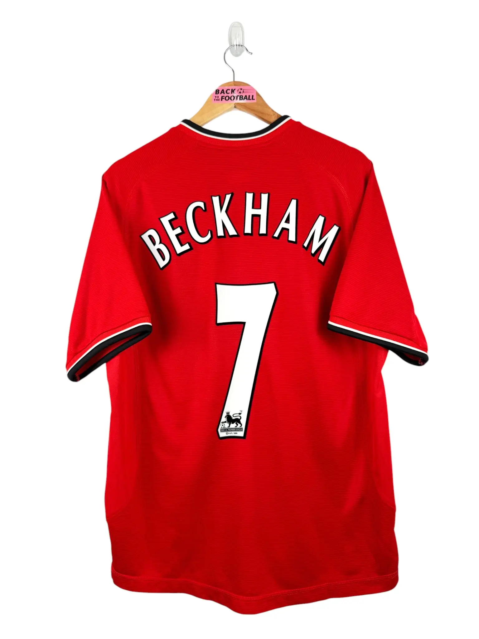 maillot vintage domicile Manchester United 2000/2002 floqué Beckham #7
