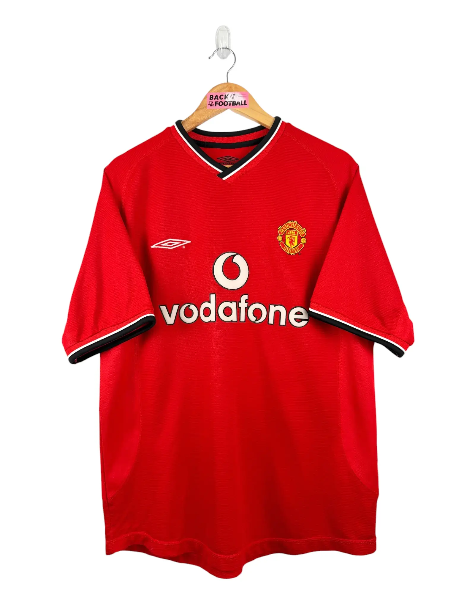 maillot vintage domicile Manchester United 2000/2002 floqué Beckham #7