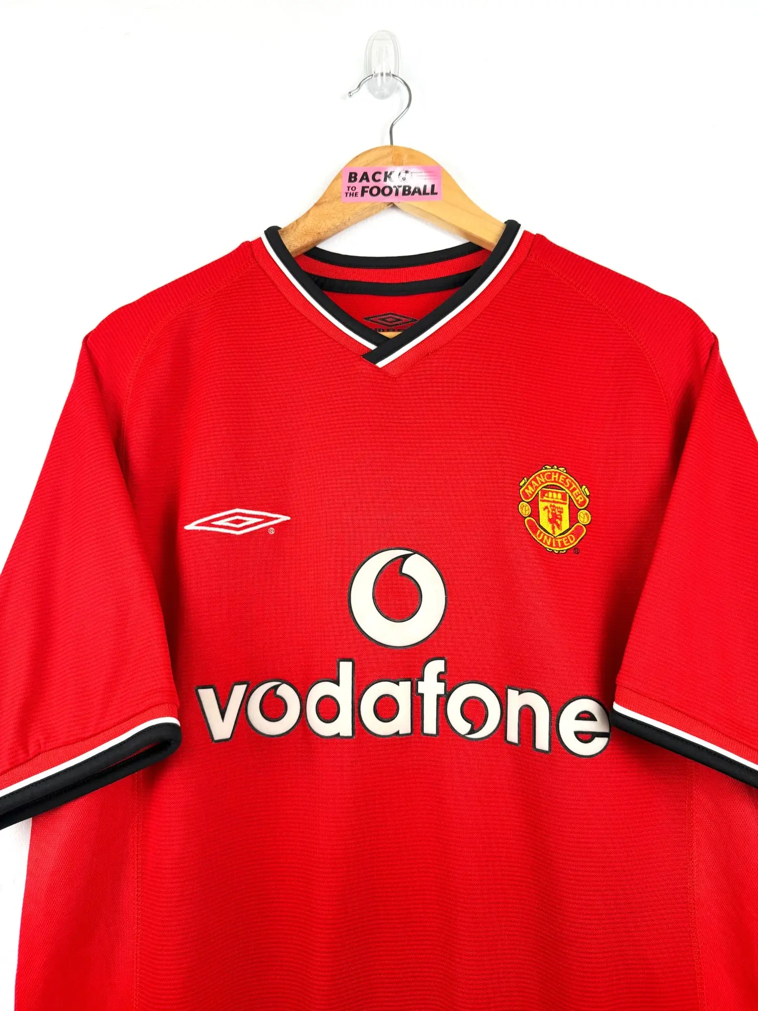 maillot vintage domicile Manchester United 2000/2002 floqué Beckham #7