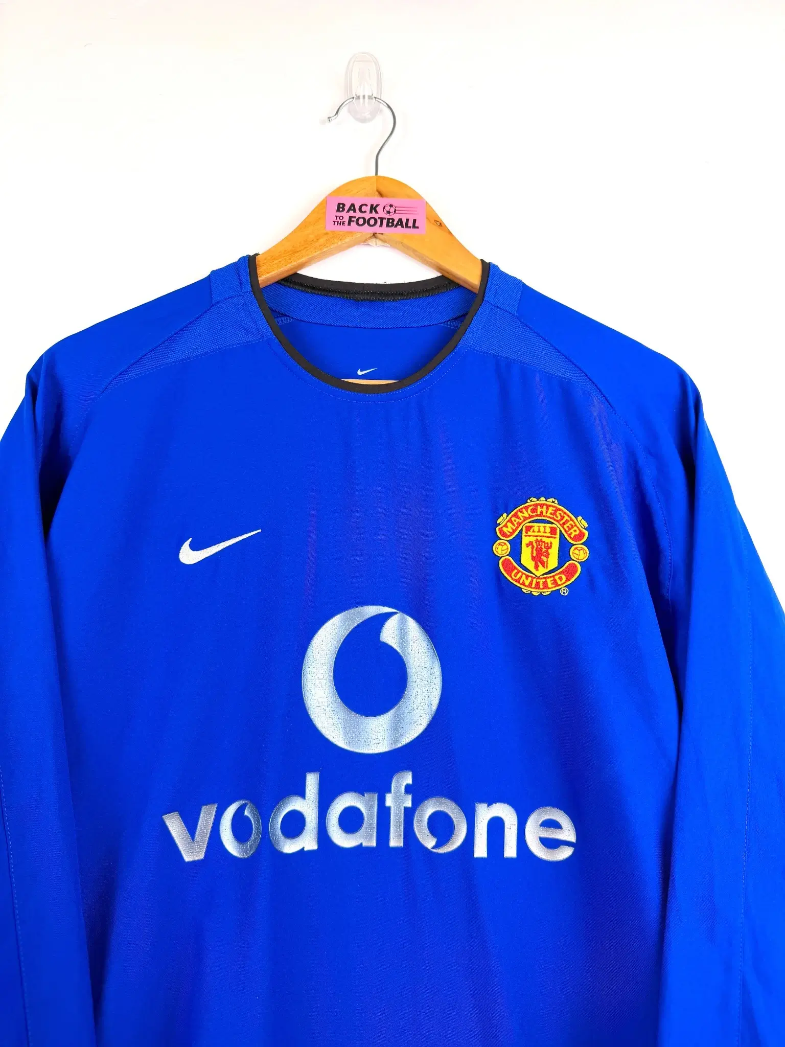 maillot vintage third Manchester United 2002/2003 manches longues floqué Beckham #7