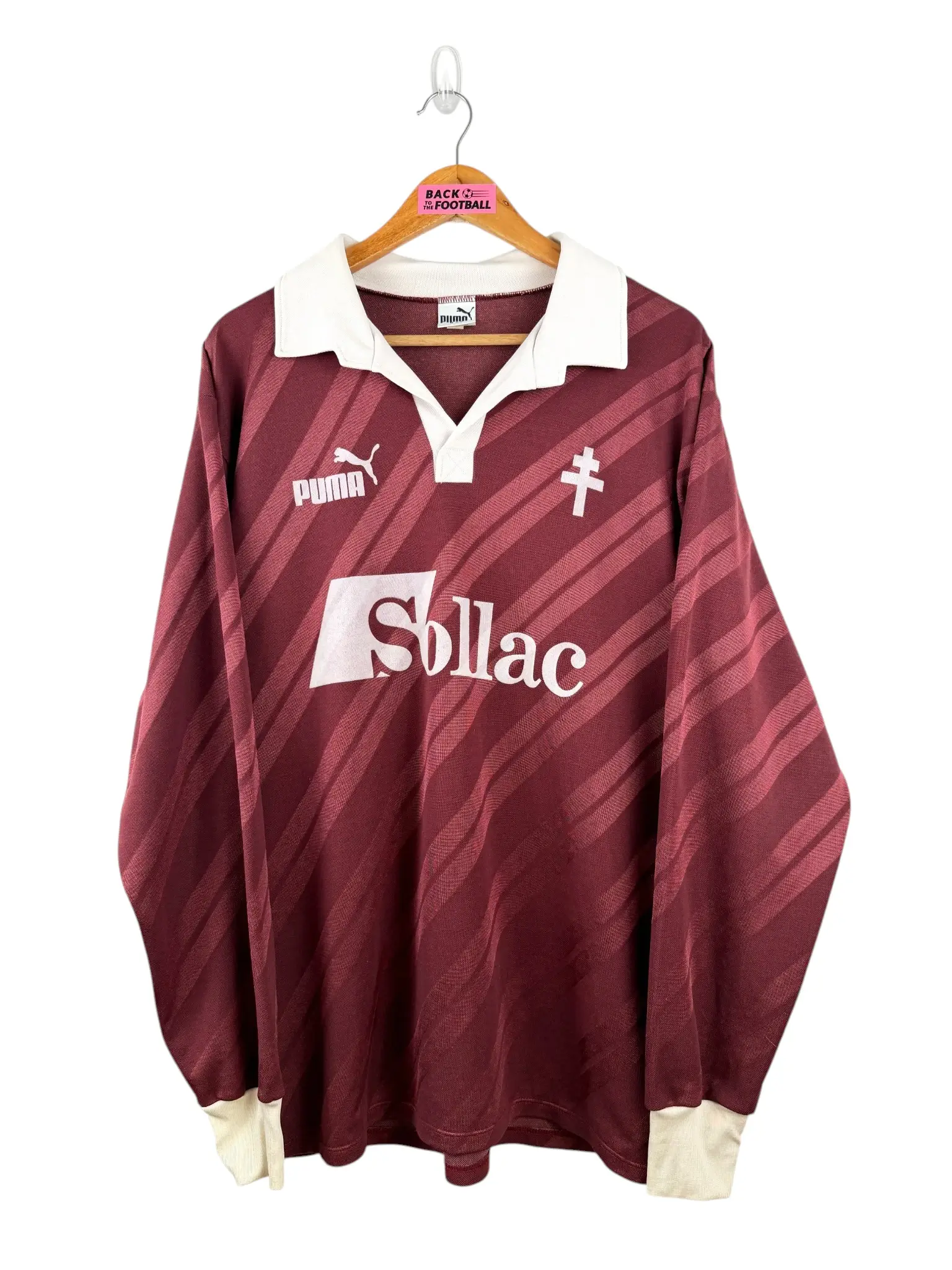 maillot vintage domicile FC Metz 1989/1991 manches longues
