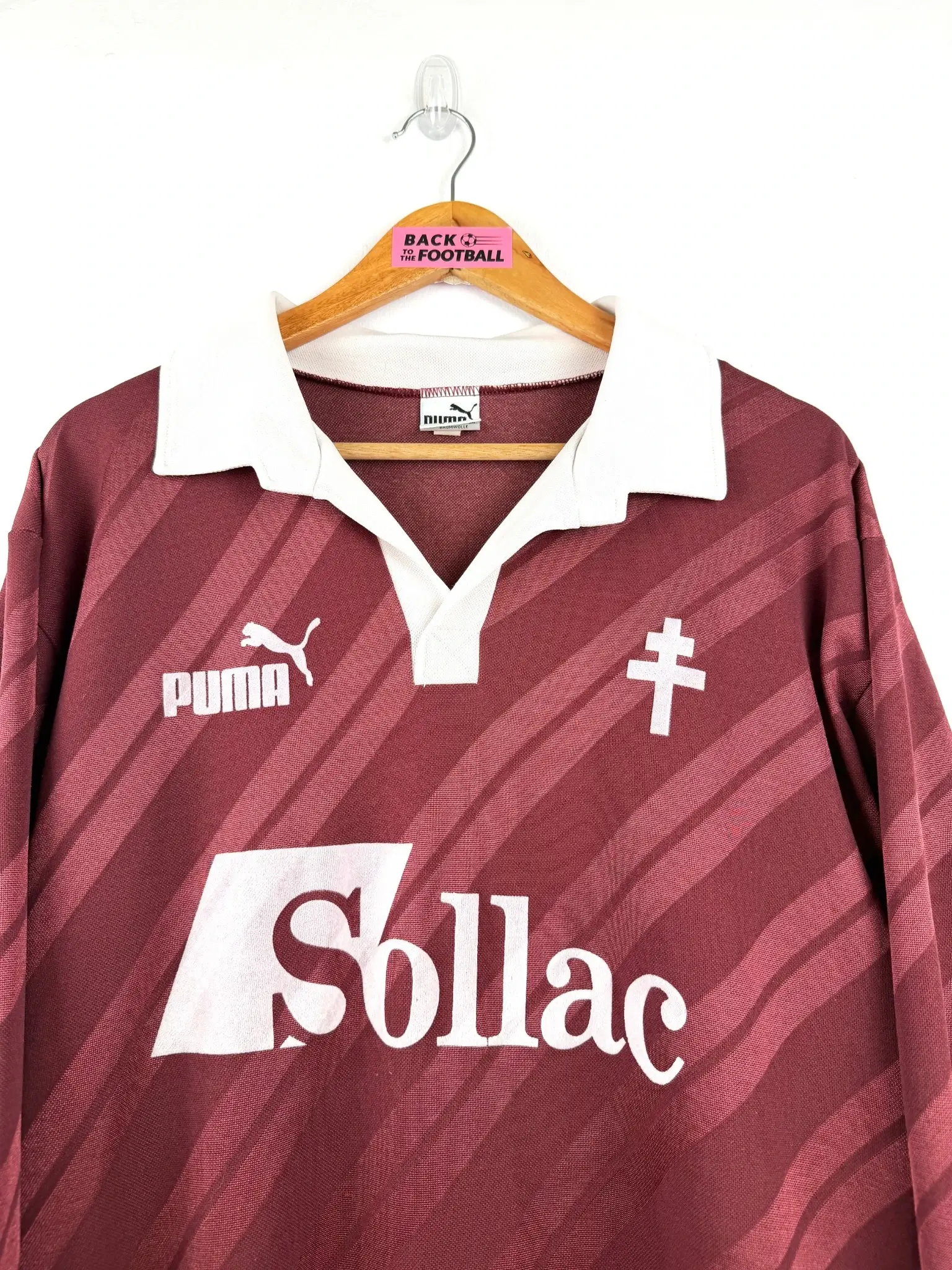 maillot vintage domicile FC Metz 1989/1991 manches longues
