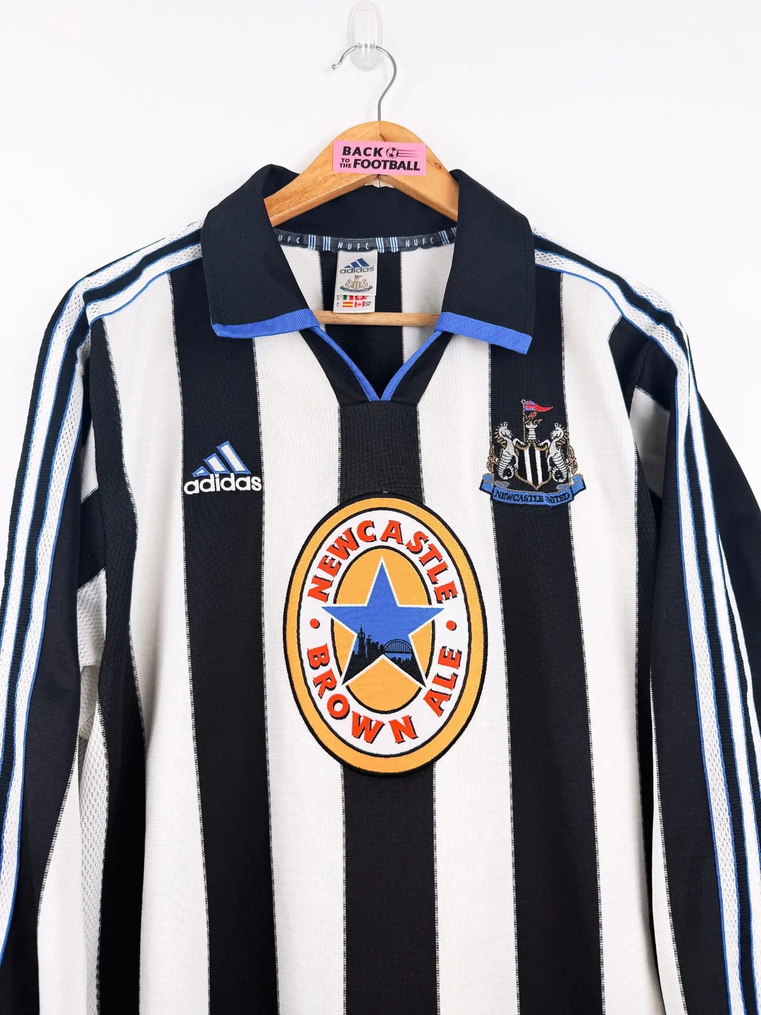 maillot vintage domicile Newcastle 1999/2000 manches longues