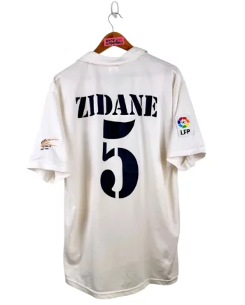 maillot vintage domicile Real Madrid 2002/2003 centenaire floqué Zidane #5