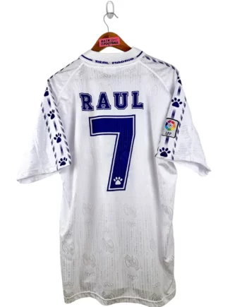 maillot vintage domicile Real Madrid 1996/1997 floqué Raul #7