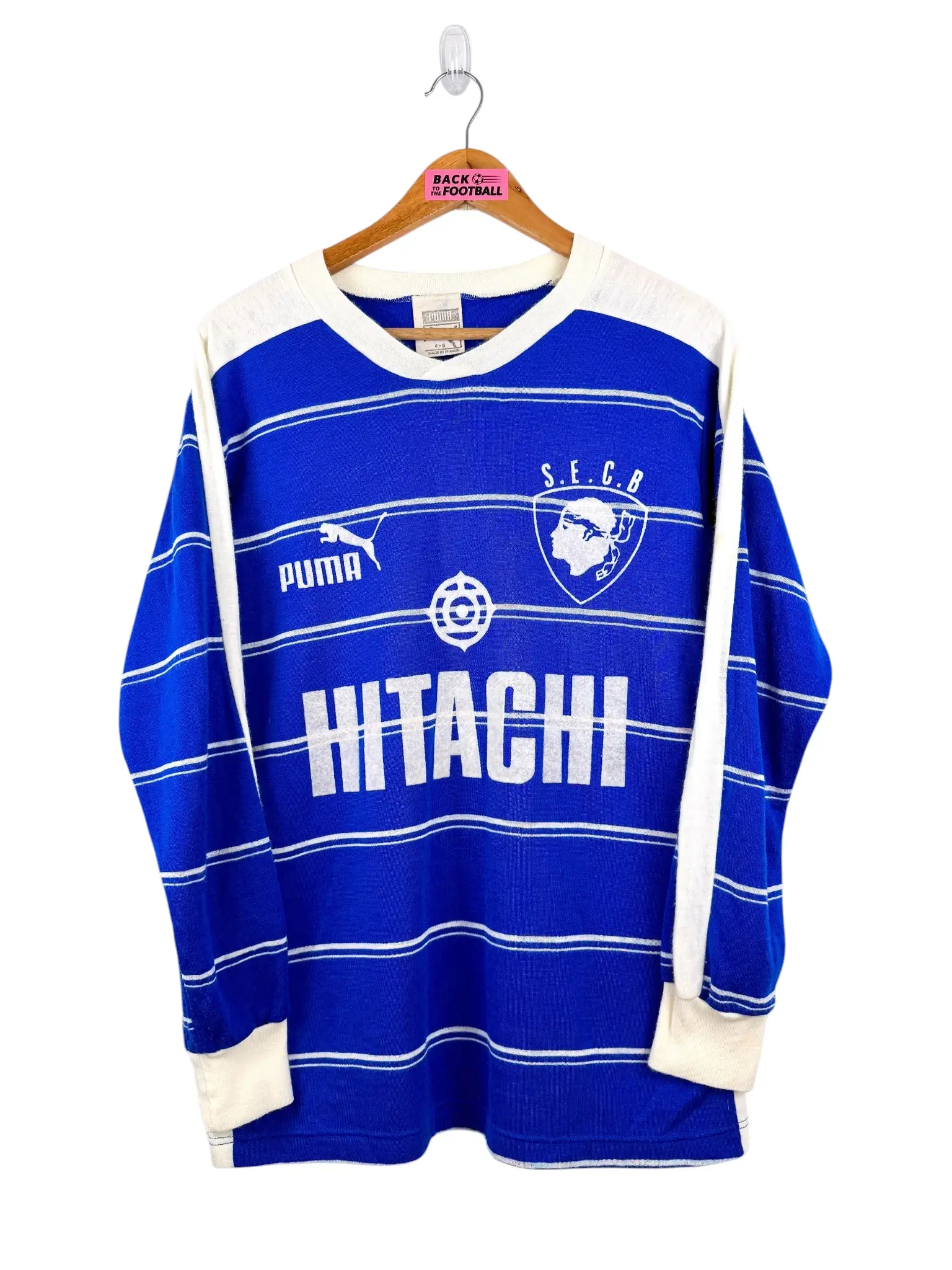 maillot vintage domicile SC Bastia 1981/1982 manches longues