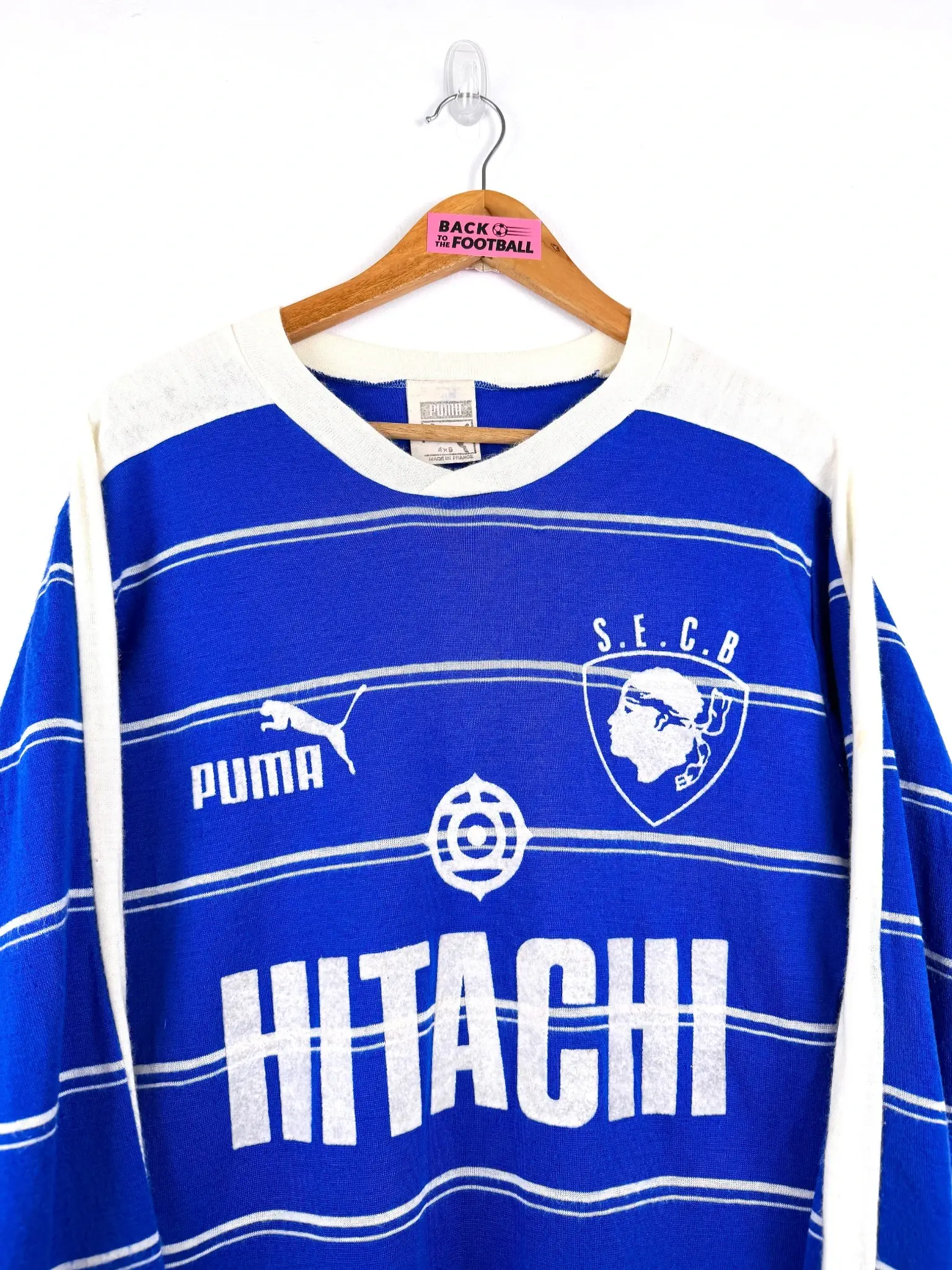 maillot vintage domicile SC Bastia 1981/1982 manches longues