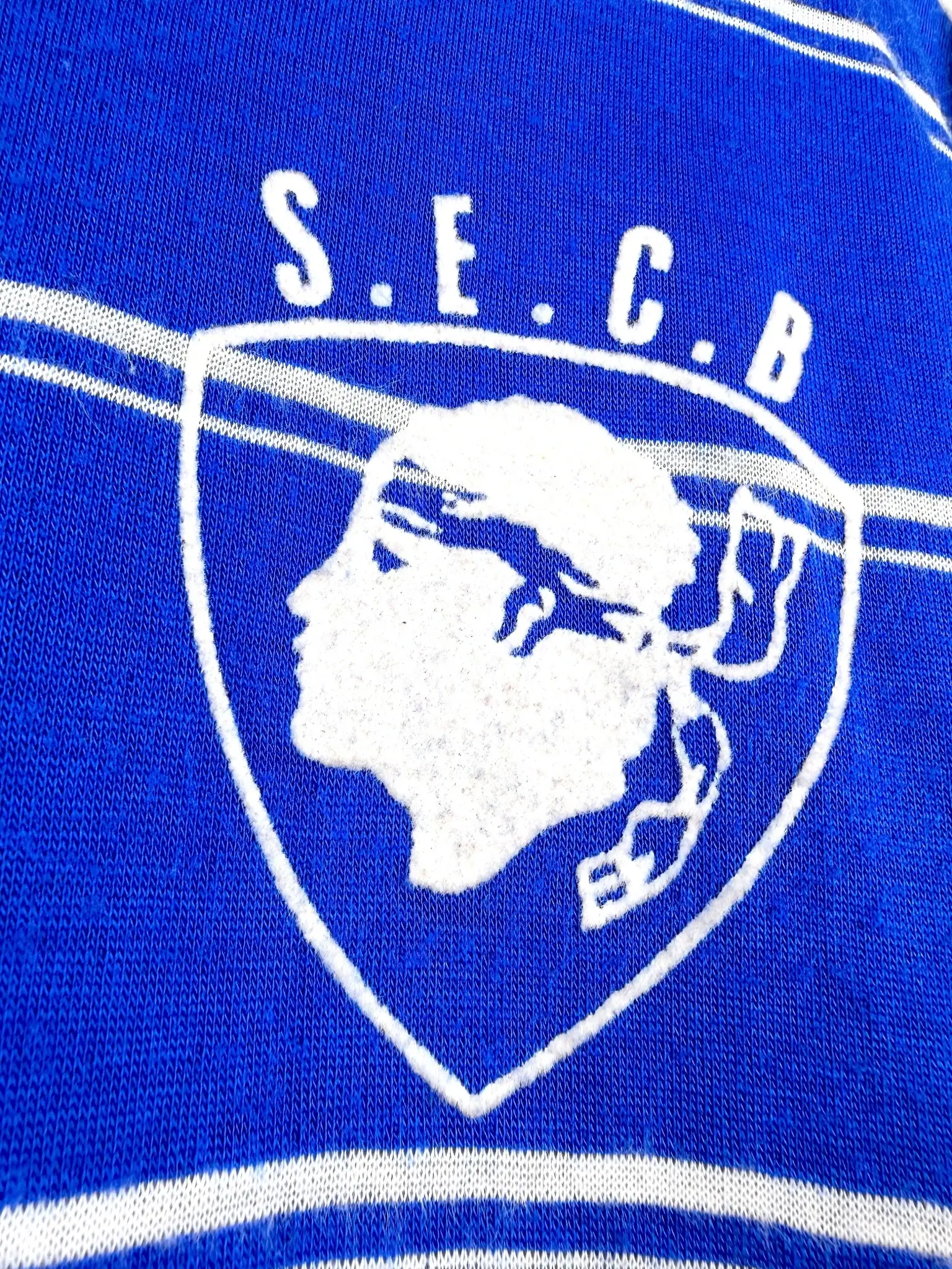maillot vintage domicile SC Bastia 1981/1982 manches longues