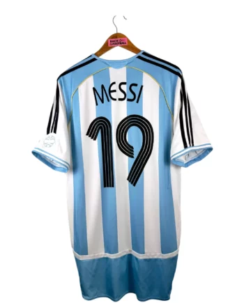 maillot vintage domicile Argentine 2006 floqué Messi #19