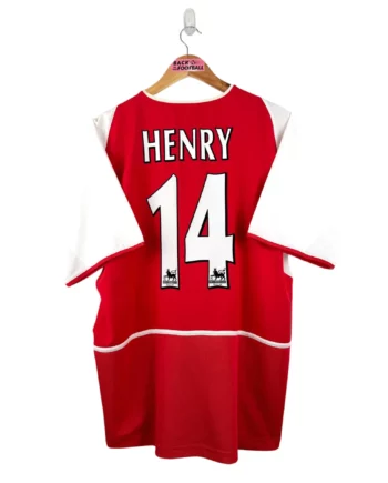 maillot vintage domicile Arsenal 2002/2004 floqué Henry #14