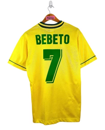 maillot vintage domicile Brésil 1994 floqué Bebeto #7
