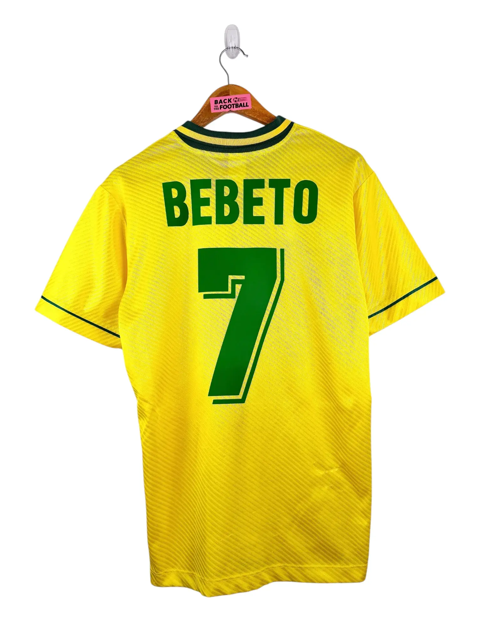 maillot vintage domicile Brésil 1994 floqué Bebeto #7